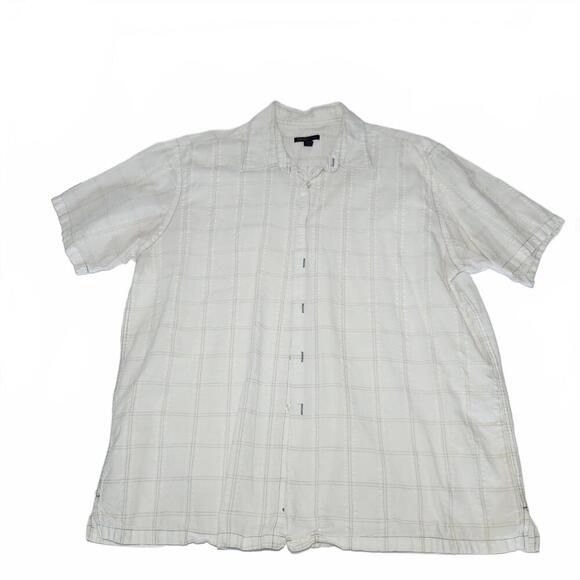 Van Heusen Studio Men's XL Short Sleeve Plaid Shirt - Picture 1 of 7